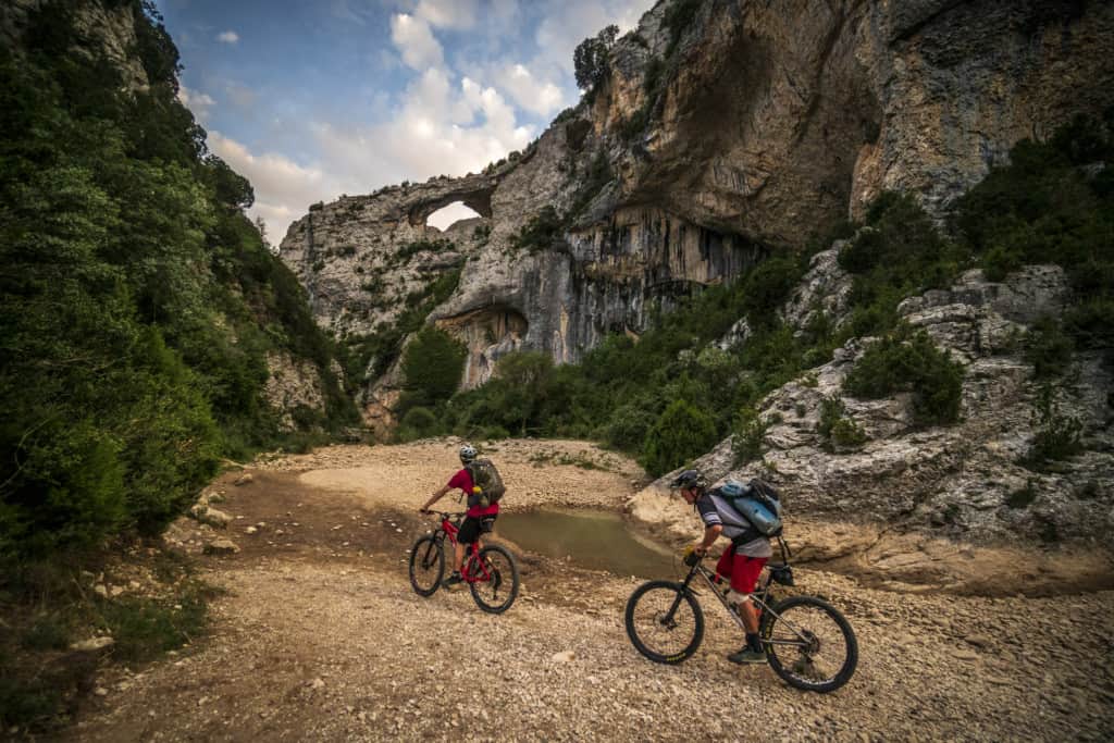 Guara canyon rock formations